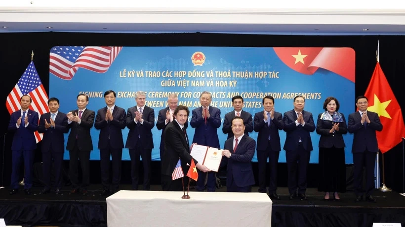 Tổng Bí thư Tô Lâm chứng kiến lễ ký các hợp đồng, thỏa thuận hợp tác của Việt Nam và Hoa Kỳ
