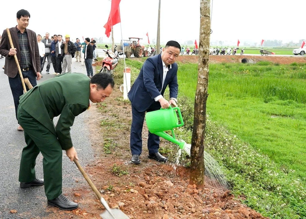Xã Biện Thượng: Phát động Tết trồng cây đời đời nhớ ơn Bác Hồ