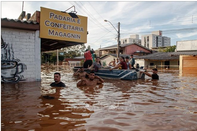 Brazil ban bố tình trạng thảm họa thiên tai do mưa lũ nghiêm trọng