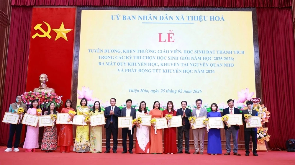 Xã Thiệu Hóa đẩy mạnh khuyến học, khuyến tài, xây dựng xã hội học tập bền vững