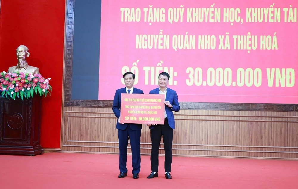 Xã Thiệu Hóa đẩy mạnh khuyến học, khuyến tài, xây dựng xã hội học tập bền vững