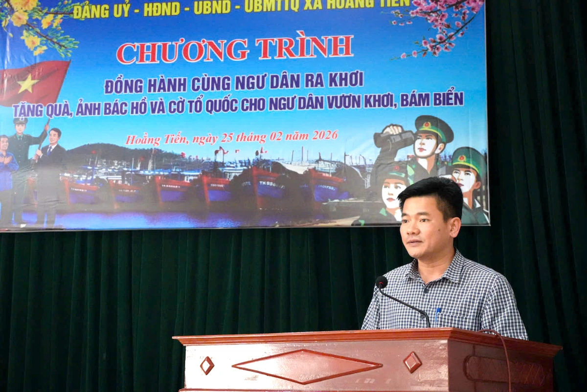 Tiếp sức ngư dân xã Hoằng Tiến vươn khơi đầu xuân