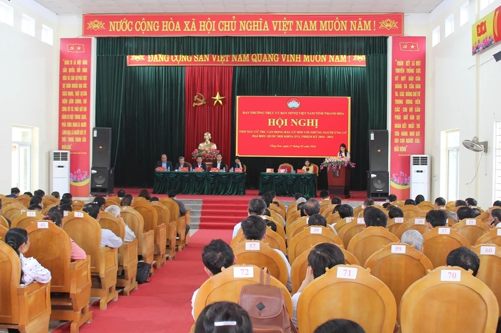 Ứng cử viên ĐBQH khoá XVI tiếp xúc cử tri, vận động bầu cử tại đơn vị bầu cử số 2