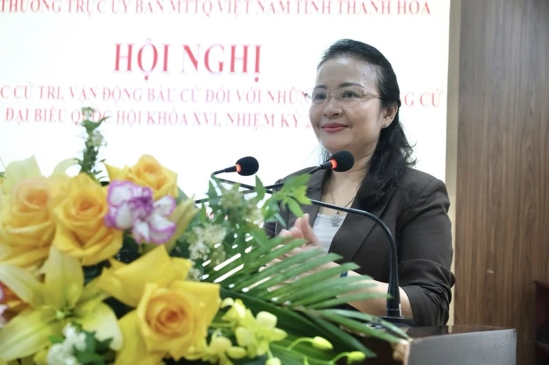 Ứng cử viên ĐBQH khoá XVI tiếp xúc cử tri, vận động bầu cử tại đơn vị bầu cử số 5