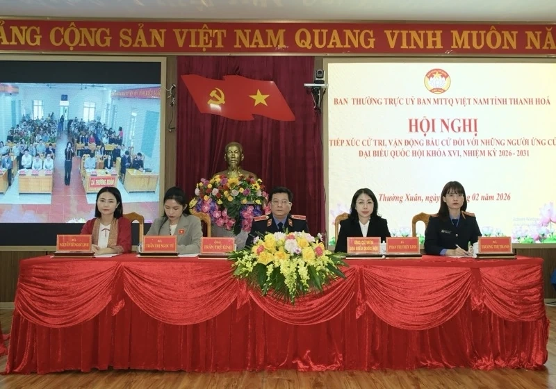 Ứng cử viên ĐBQH khoá XVI tiếp xúc cử tri, vận động bầu cử tại đơn vị bầu cử số 5