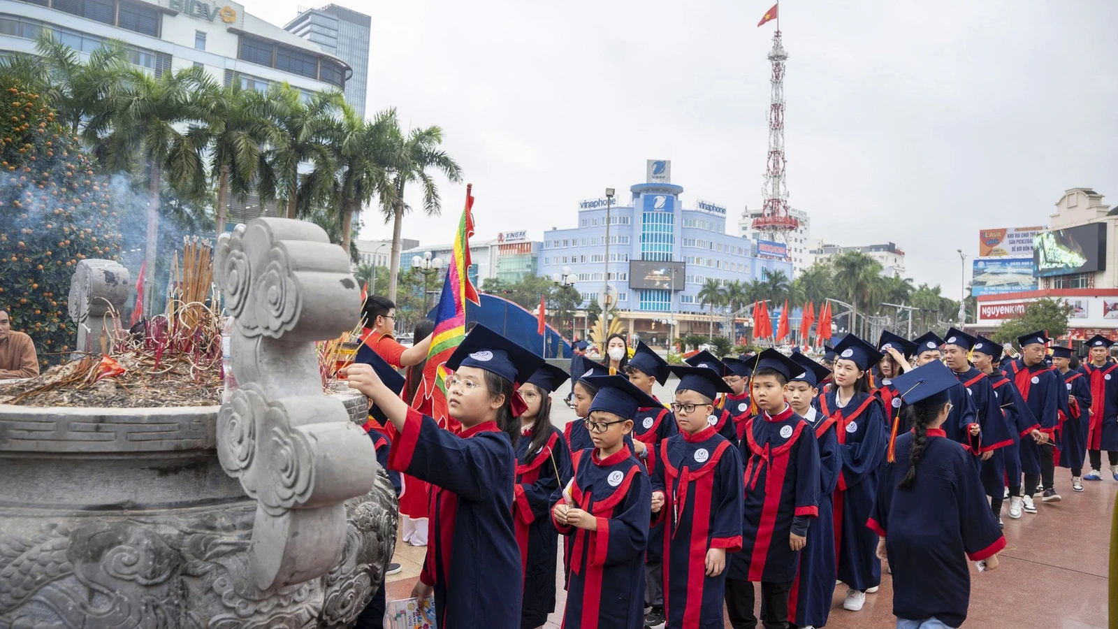 Nobel School tổ chức lễ khai bút đầu xuân