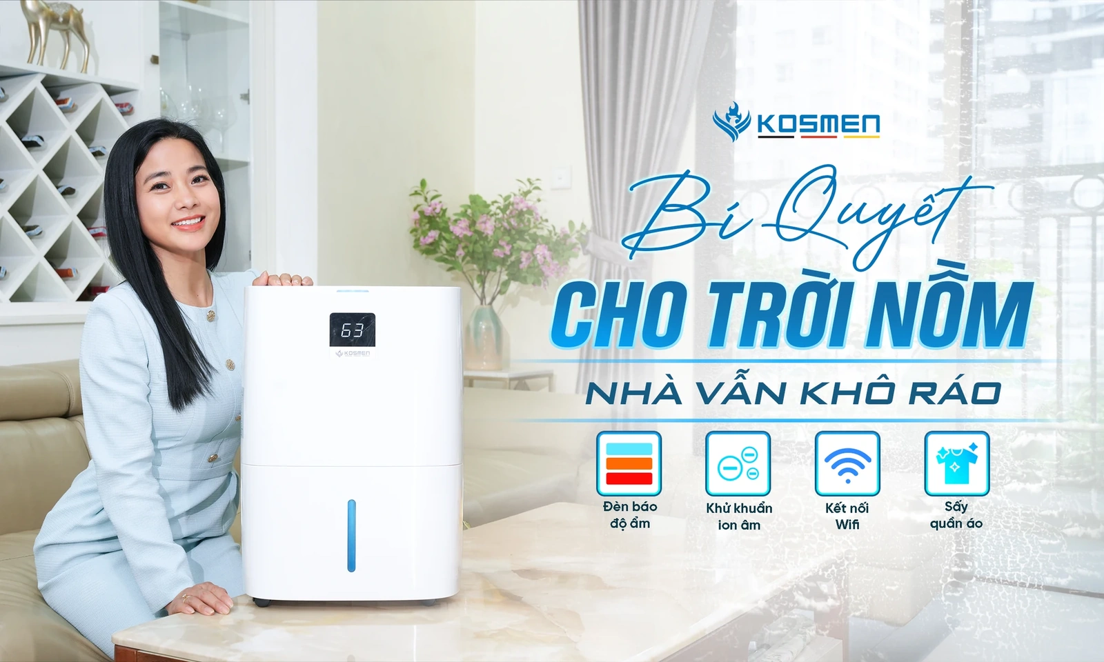 Miền bắc bước vào cao điểm nồm ẩm, máy hút ẩm chất lượng lên ngôi