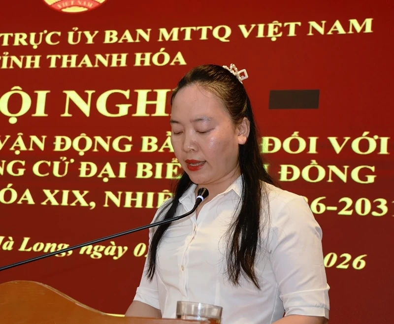 Các ứng cử viên đại biểu HĐND tỉnh tiếp xúc cử tri tại đơn vị bầu cử số 22