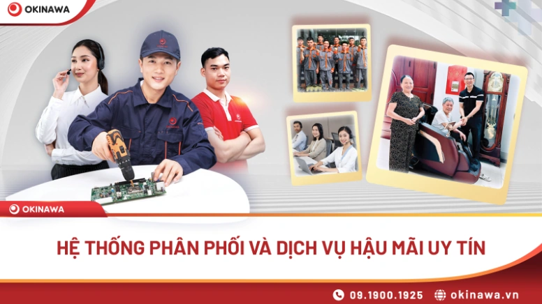 Ghế massage Okinawa – Giải pháp chăm sóc sức khỏe toàn diện cho gia đình xứ Thanh