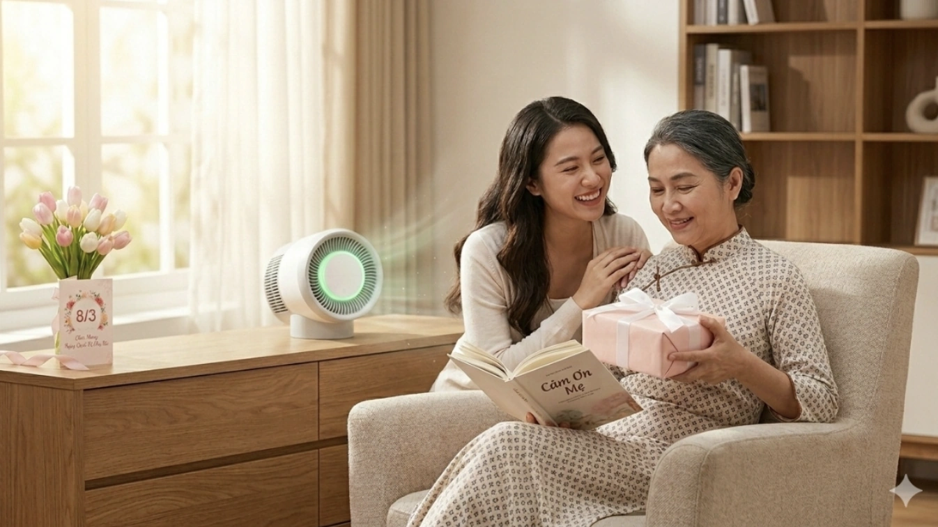 Tặng quà 8/3 cho Mẹ: Những lựa chọn thiết thực chăm sóc sức khỏe