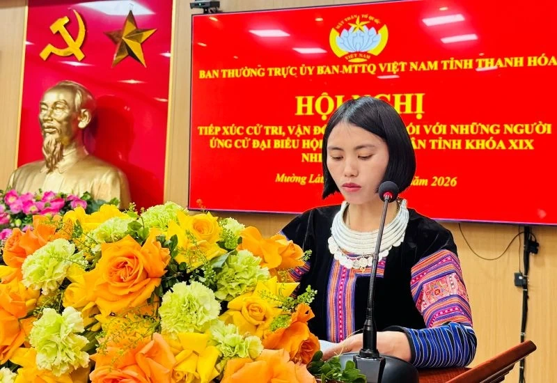 Các ứng cử viên đại biểu HĐND tỉnh tiếp xúc cử tri, vận động bầu cử tại đơn vị bầu cử số 1