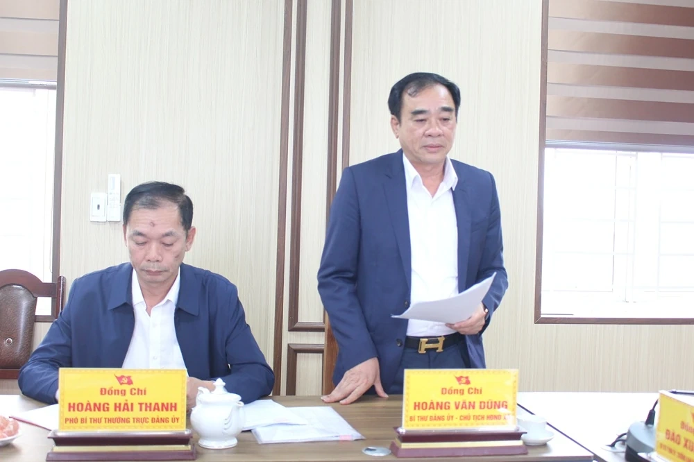 Giám sát việc lãnh đạo, chỉ đạo, tổ chức thực hiện công tác chuẩn bị bầu cử tại các xã Hoằng Thanh, Hoằng Giang