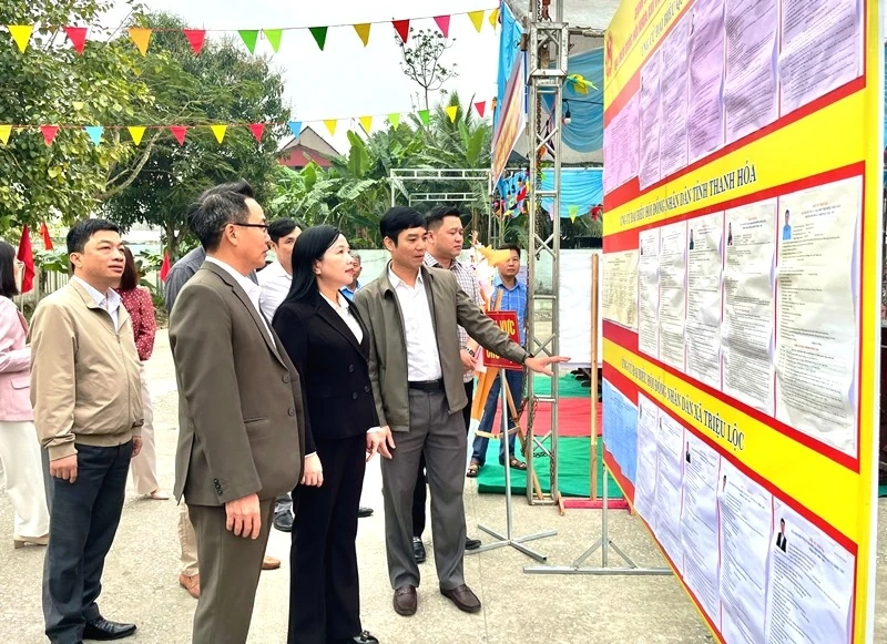 Chủ nhiệm Ủy ban Kiểm tra Tỉnh ủy Phạm Thị Thanh Thủy kiểm tra công tác chuẩn bị bầu cử