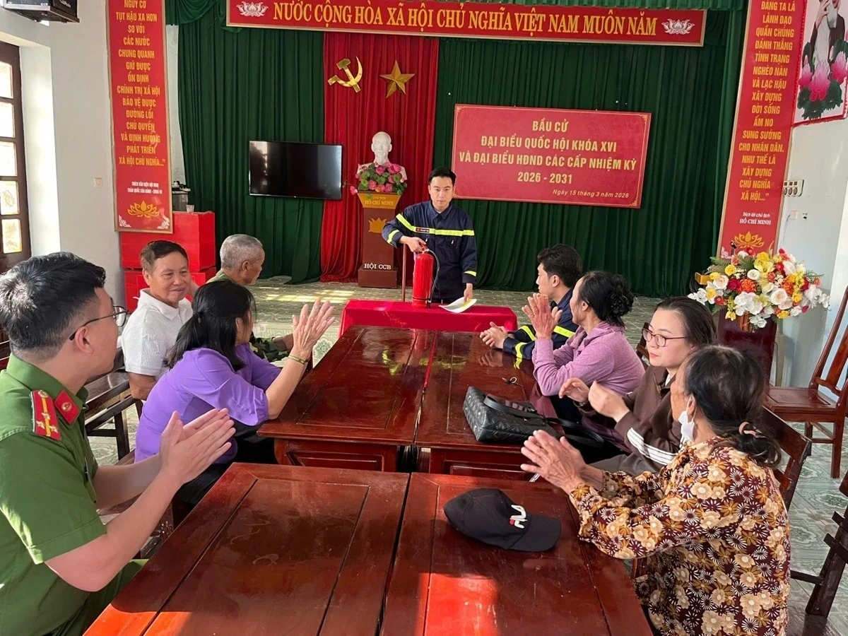 Đảm bảo an toàn PCCC tại các điểm bỏ phiếu bầu cử