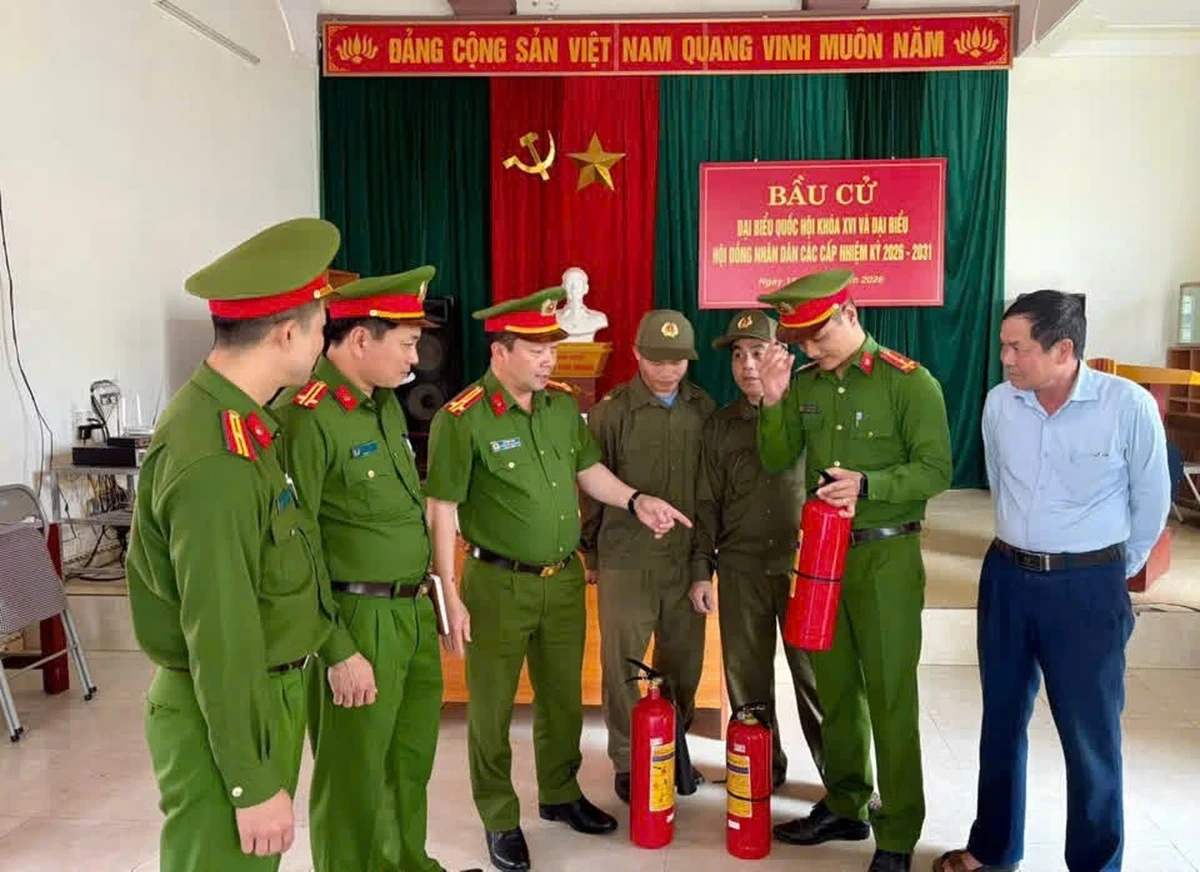 Đảm bảo an toàn PCCC tại các điểm bỏ phiếu bầu cử