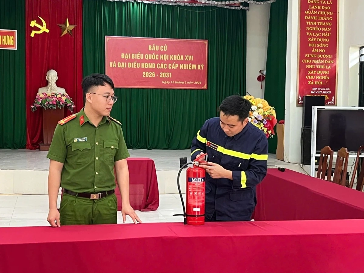 Đảm bảo an toàn PCCC tại các điểm bỏ phiếu bầu cử