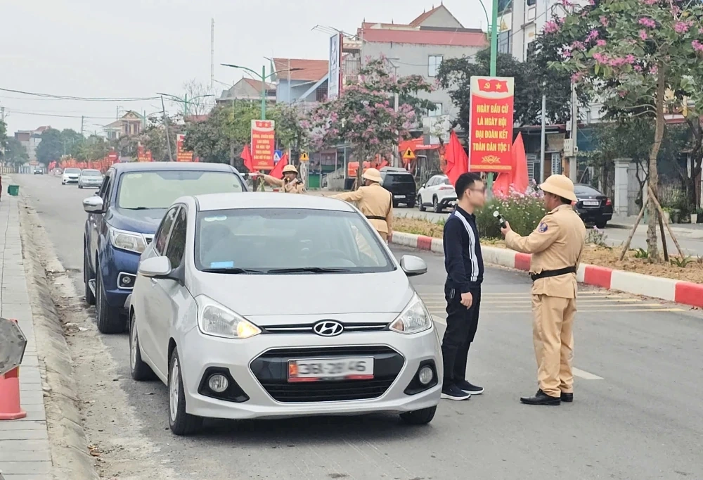 Tăng cường bảo đảm trật tự an toàn giao thông phục vụ bầu cử