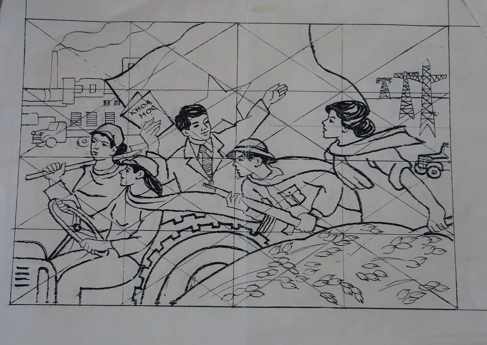 Những người “vẽ” không khí ngày hội non sông