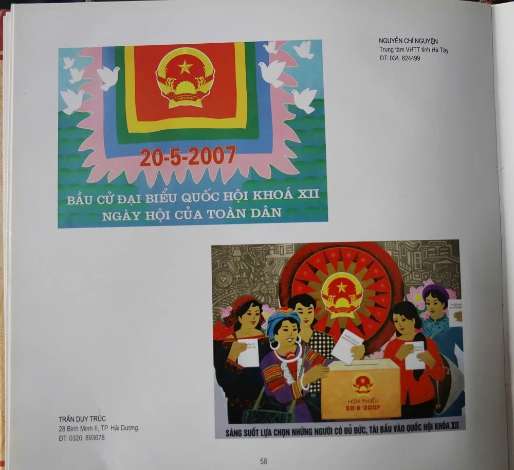 Những người “vẽ” không khí ngày hội non sông