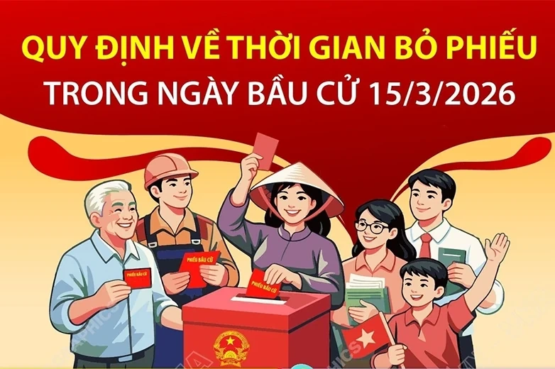 Quy định về thời gian bỏ phiếu trong ngày bầu cử 15/3