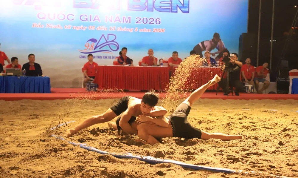 Thanh Hóa xếp nhì toàn đoàn nữ tại Giải Vô địch vật bãi biển quốc gia 2026