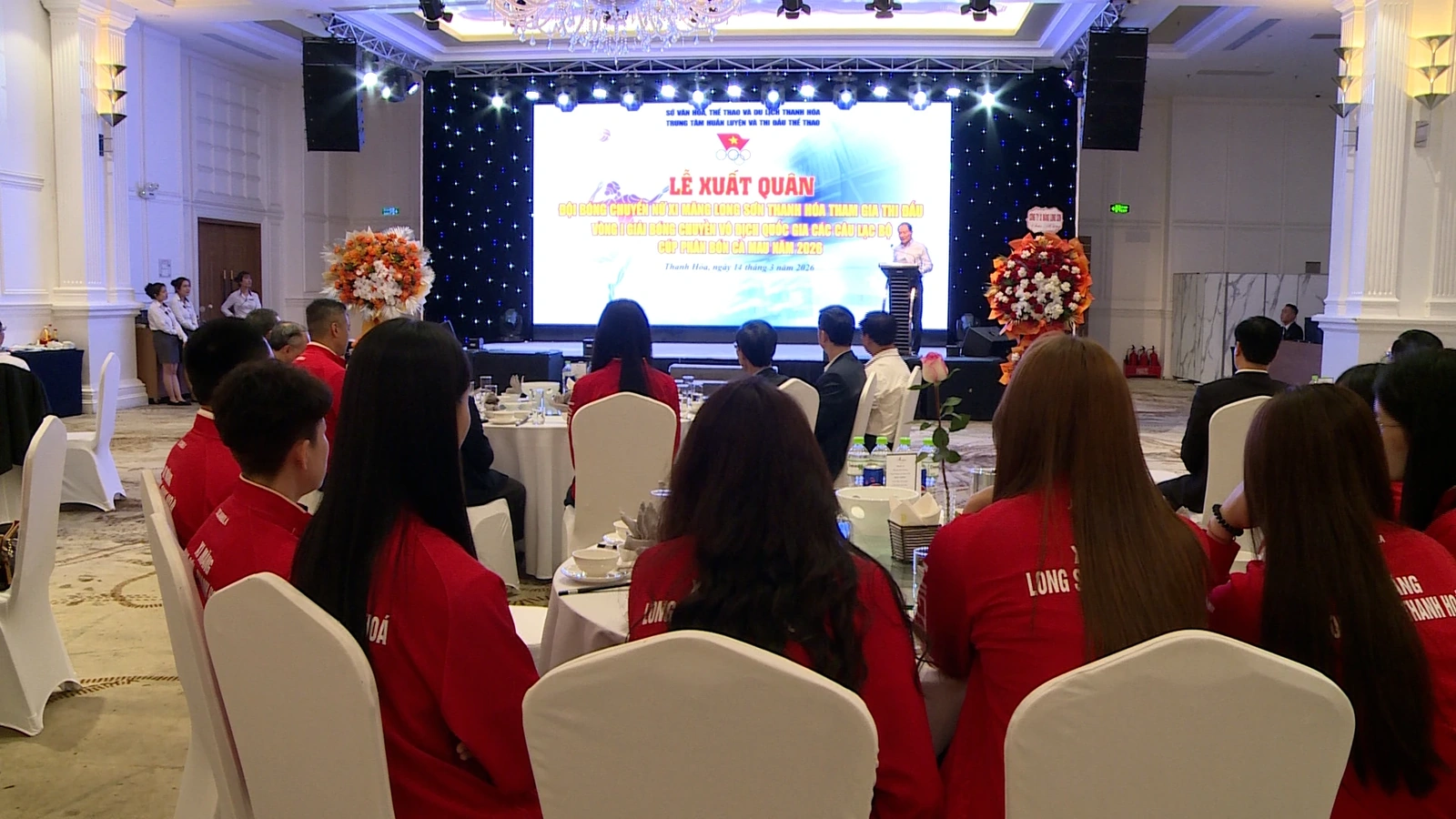 Đội Bóng chuyền nữ Xi măng Long Sơn xuất quân thi đấu mùa bóng 2026