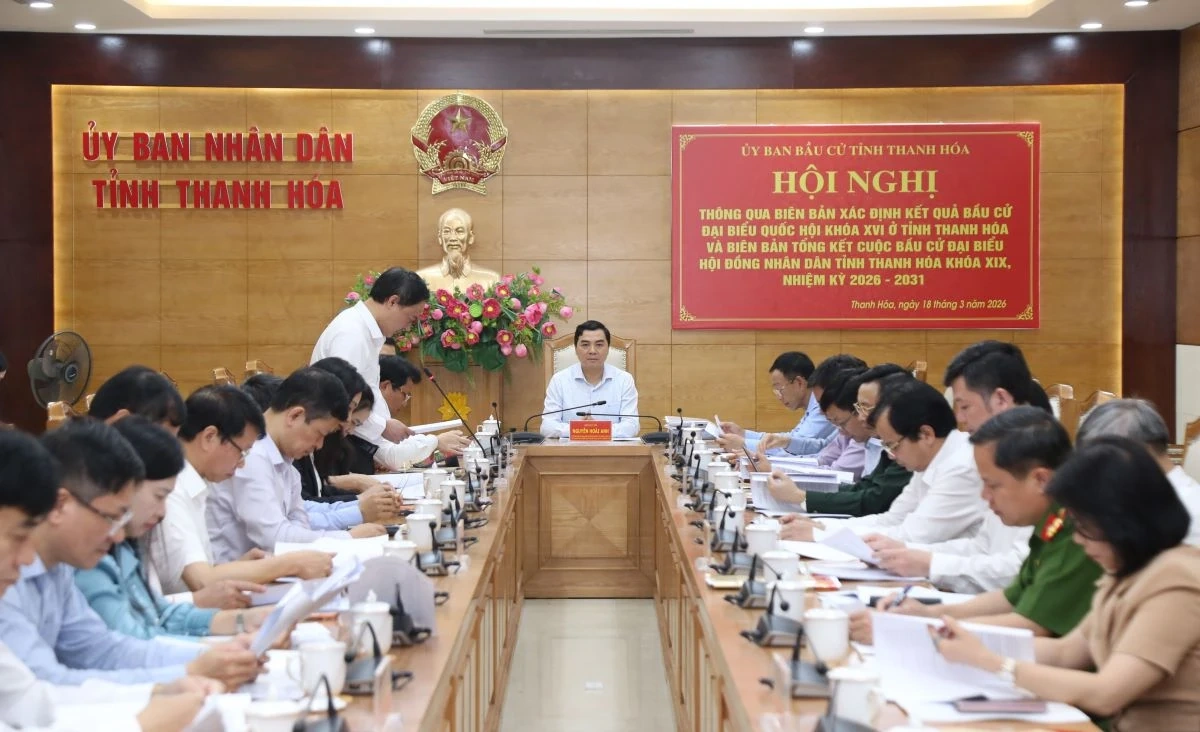 Thông qua biên bản xác định kết quả bầu cử ĐBQH khóa XVI và tổng kết bầu cử HĐND tỉnh khóa XIX