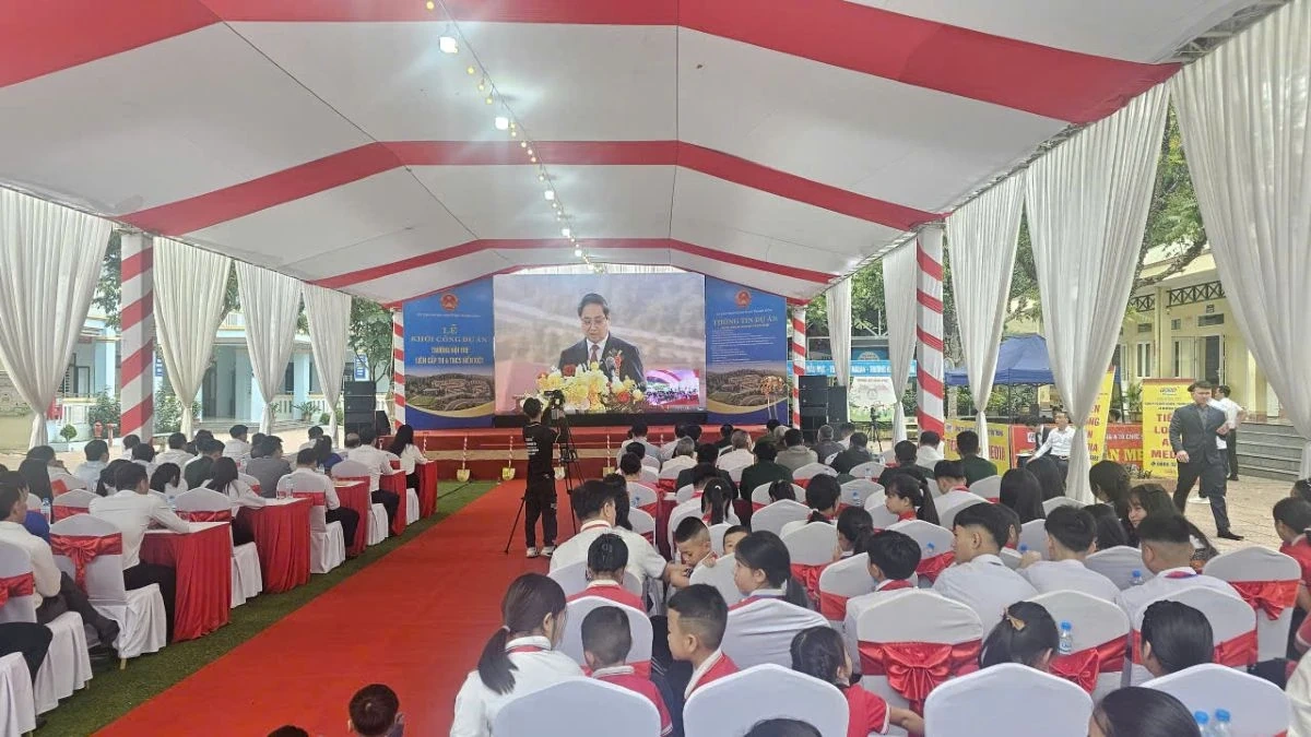 Thanh Hóa khởi công đồng loạt 10 trường phổ thông nội trú liên cấp tại các xã biên giới