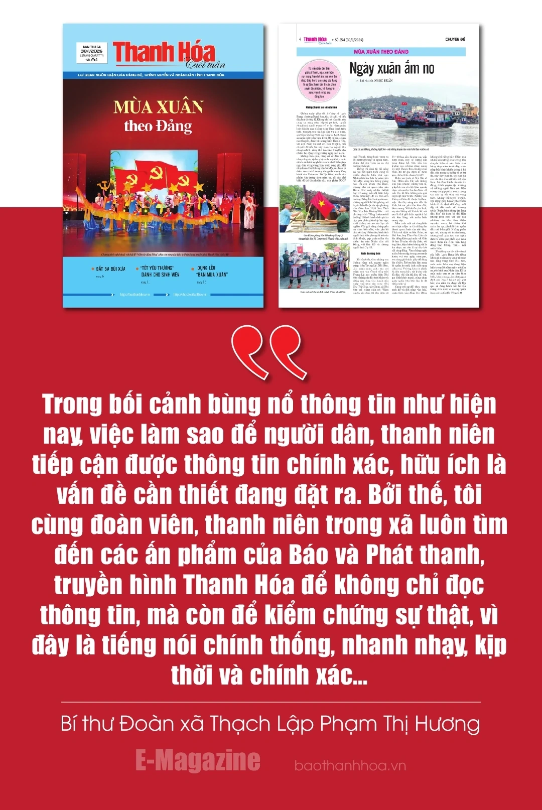 [E-Magazine] Gửi trọn niềm tin vào tờ báo Đảng quê hương