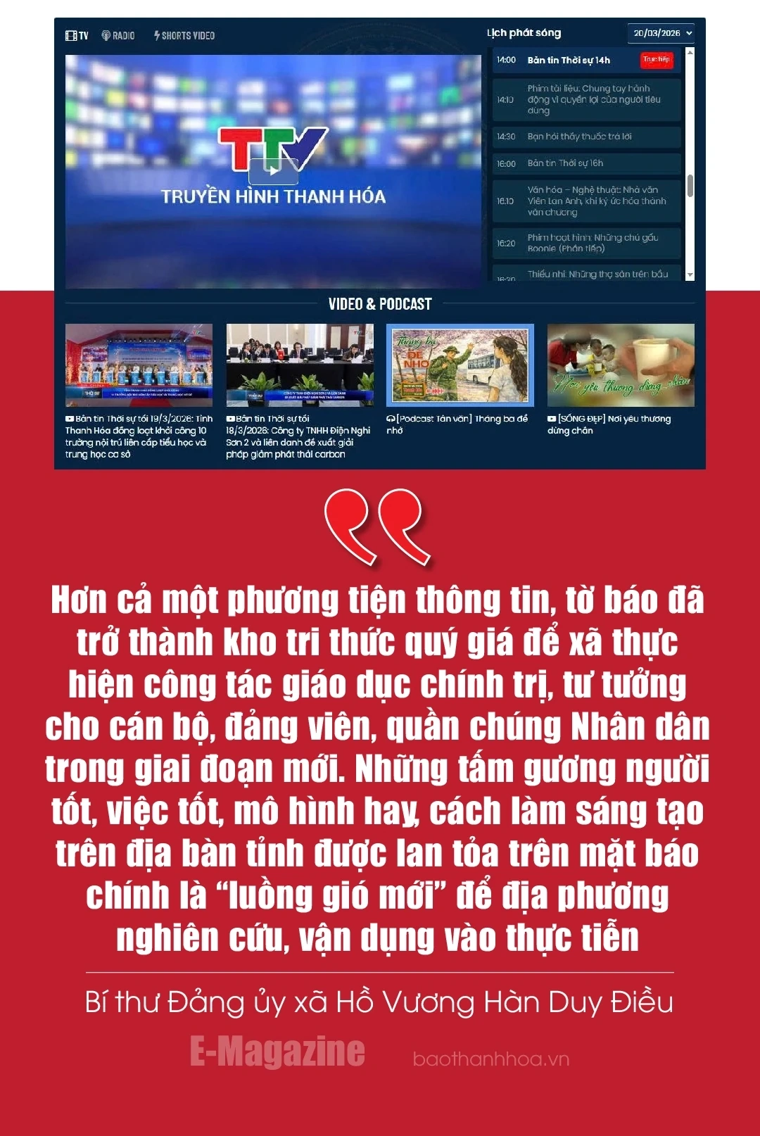 [E-Magazine] Gửi trọn niềm tin vào tờ báo Đảng quê hương