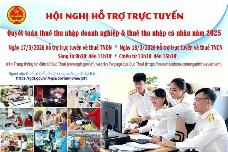 Cục Thuế tổ chức hỗ trợ trực tuyến quyết toán thuế năm 2025