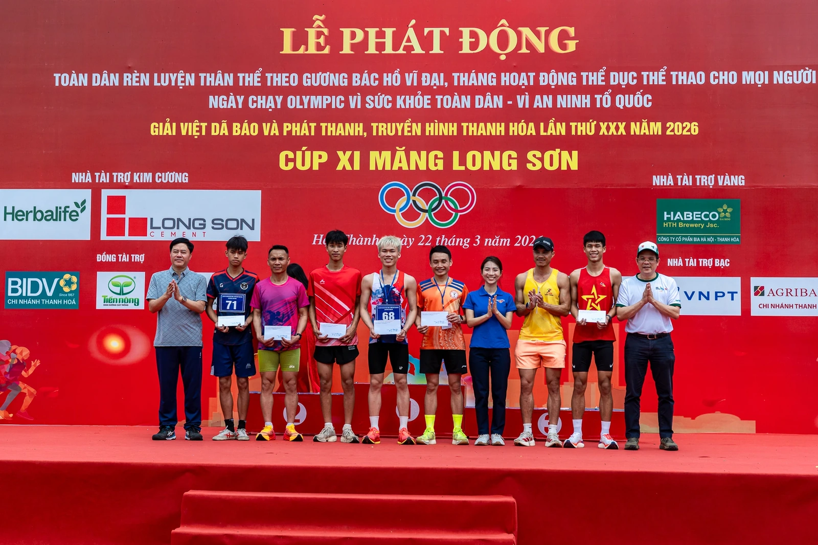 Vinh danh các cá nhân, tập thể xuất sắc tại Giải việt dã Báo và Phát thanh, truyền hình Thanh Hóa lần thứ XXX năm 2026 – Cúp Xi măng Long Sơn