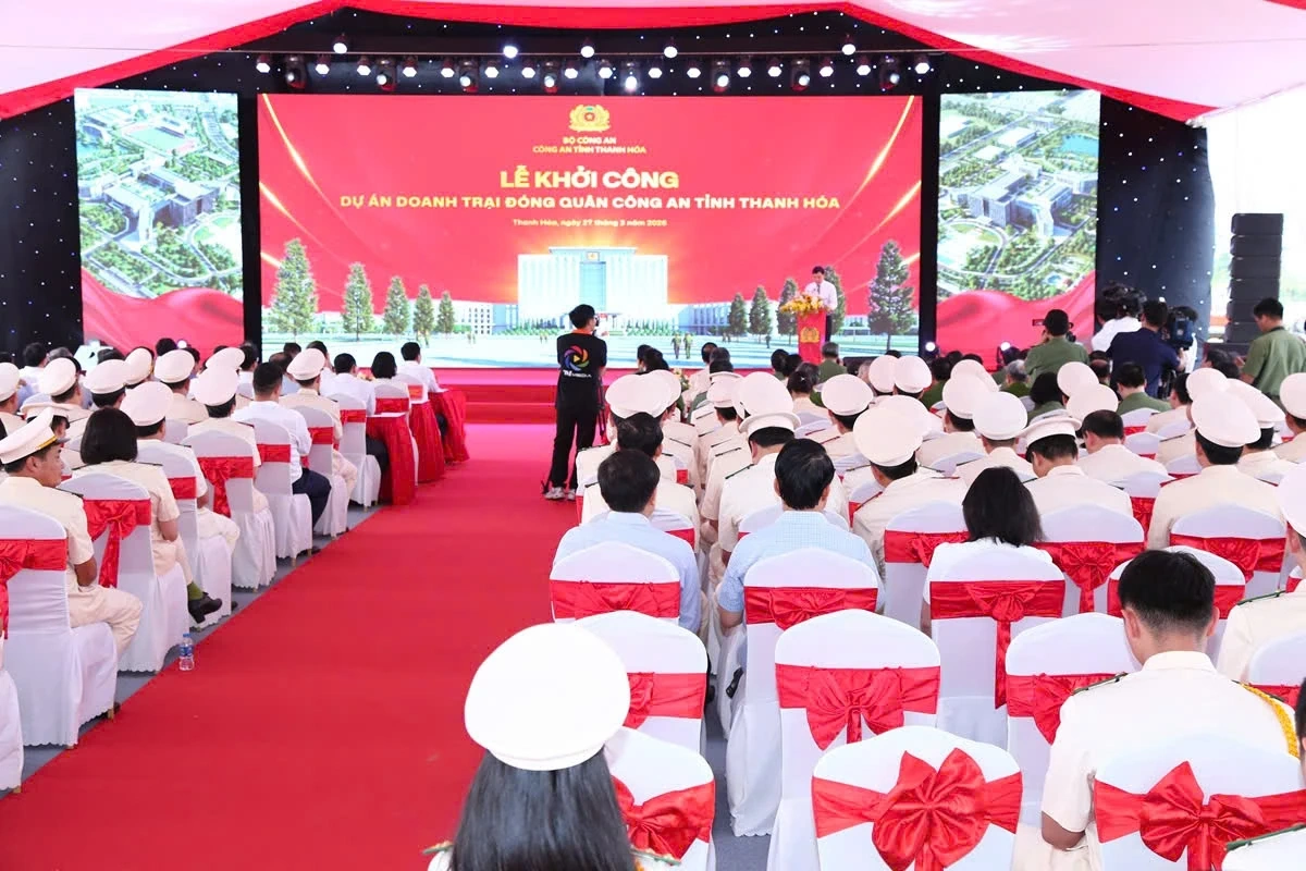 Khởi công doanh trại đóng quân Công an tỉnh Thanh Hóa