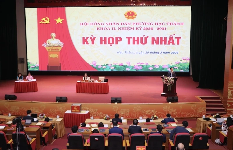 Bầu các chức danh chủ chốt HĐND, UBND phường Hạc Thành