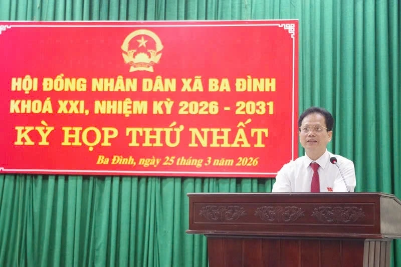 Kỳ họp thứ nhất HĐND xã Ba Đình khóa XXI, nhiệm kỳ 2026-2031