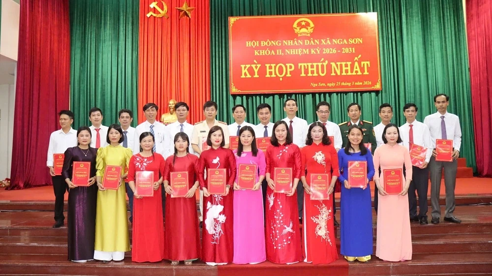 Kỳ họp thứ nhất HĐND xã Nga Sơn nhiệm kỳ 2026-2031