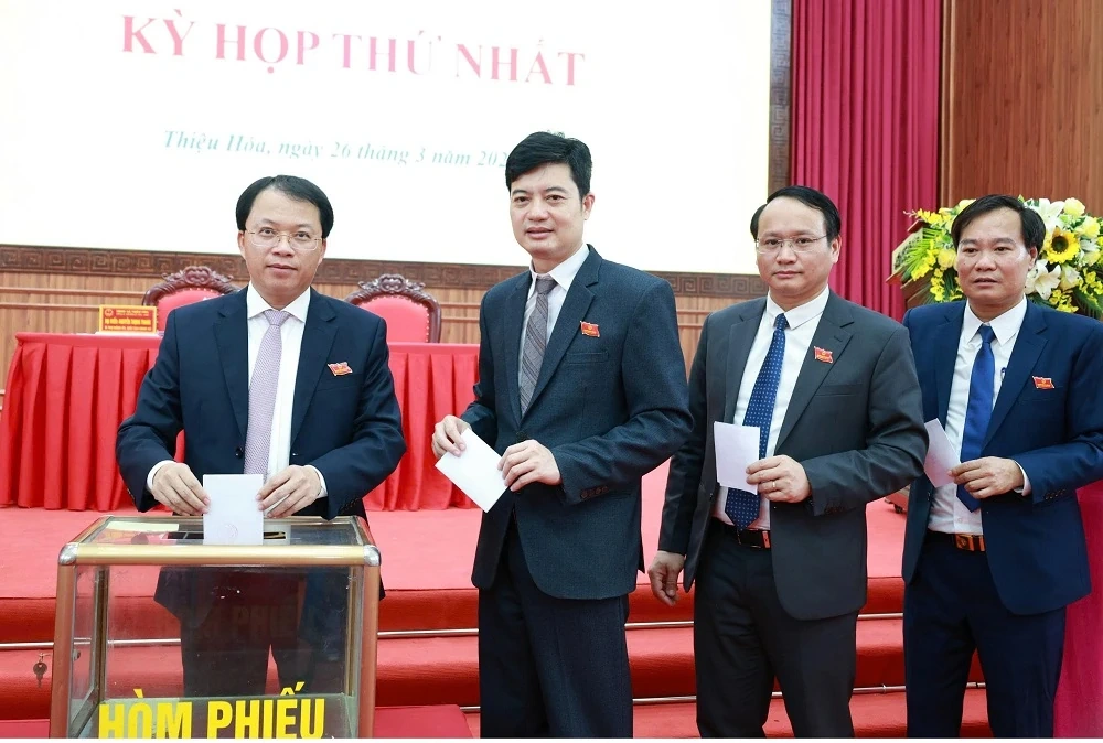 Kỳ họp thứ nhất HĐND xã Thiệu Hóa khóa III, nhiệm kỳ 2026 - 2031