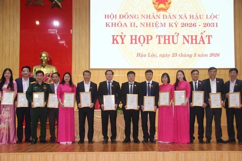 Kỳ họp thứ nhất HĐND xã Hậu Lộc khóa II, nhiệm kỳ 2026-2031