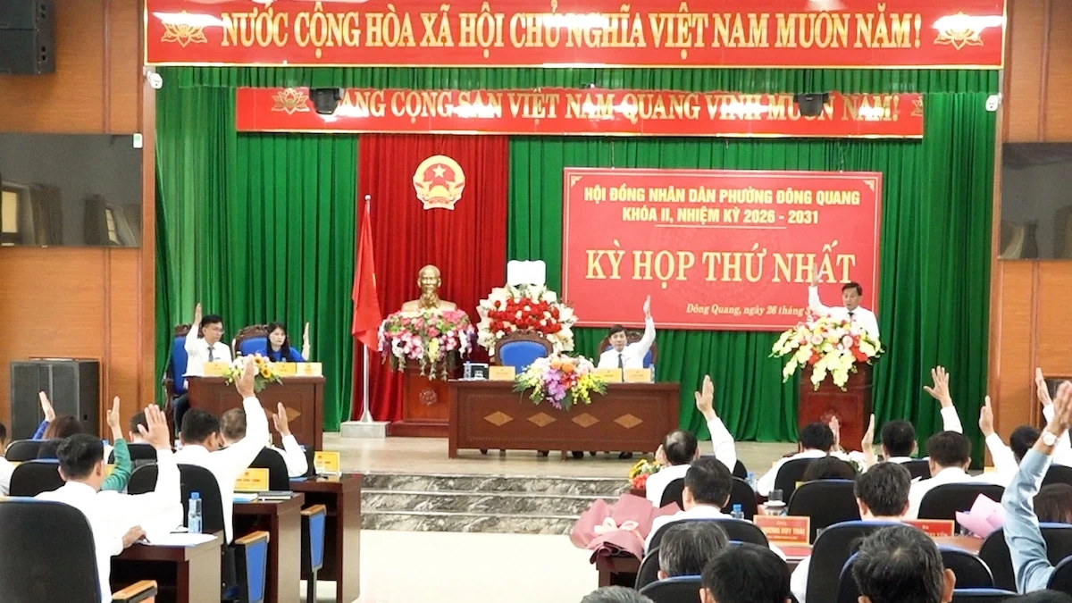 Kỳ họp thứ nhất HĐND phường Đông Quang khóa II, nhiệm kỳ 2026-2031