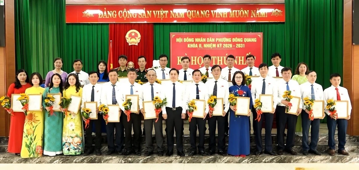 Kỳ họp thứ nhất HĐND phường Đông Quang khóa II, nhiệm kỳ 2026-2031
