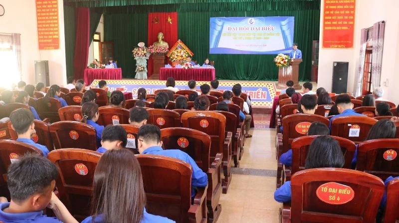 Đại hội đại biểu Hội Liên hiệp Thanh niên Việt Nam xã Hoằng Tiến lần thứ I thành công tốt đẹp