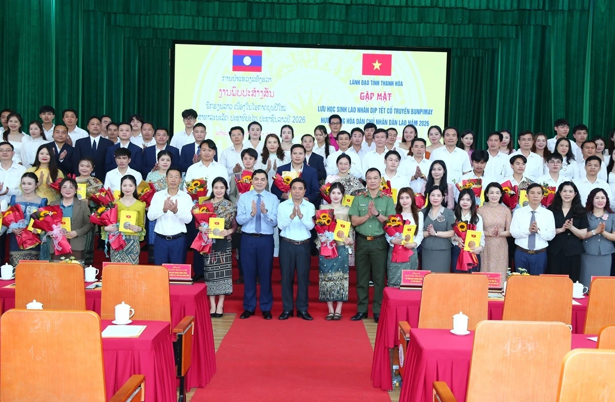 Gặp mặt lưu học sinh Lào nhân dịp Tết cổ truyền Bunpimay năm 2026