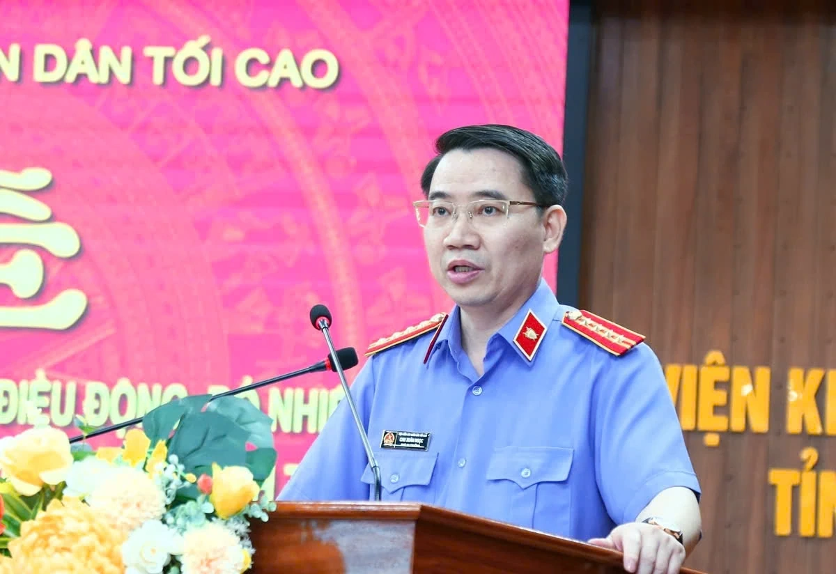 Đồng chí Nguyễn Tiến Dũng giữ chức vụ Viện trưởng VKSND tỉnh Thanh Hóa