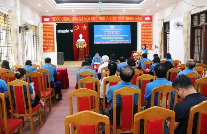 Công đoàn phường Quảng Phú hướng mạnh về cơ sở, chăm lo thiết thực cho đoàn viên, người lao động