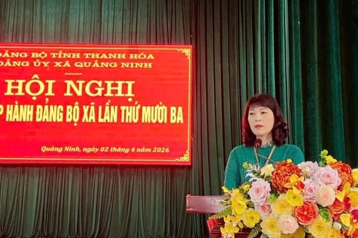Hội nghị Ban Chấp hành Đảng bộ xã Quảng Ninh lần thứ 13