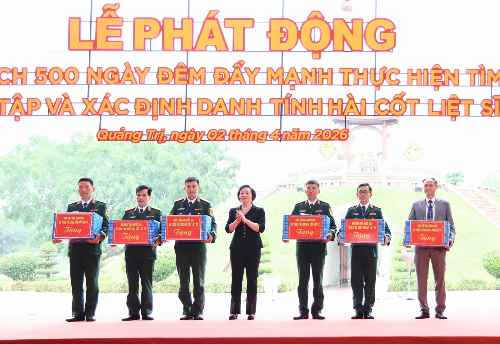 Phó Thủ tướng Phạm Thị Thanh Trà phát động Chiến dịch 500 ngày đêm tìm kiếm, quy tập và xác định danh tính hài cốt liệt sĩ