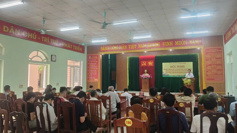 Xã Thanh Quân học tập, quán triệt nghị quyết Đại hội lần thứ XIV của Đảng