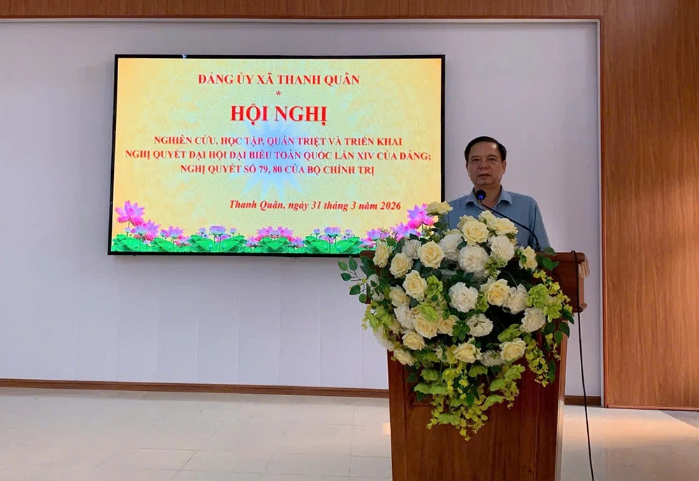 Xã Thanh Quân học tập, quán triệt nghị quyết Đại hội lần thứ XIV của Đảng