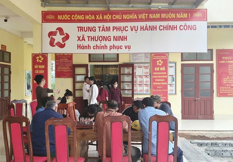 Xã Thượng Ninh đẩy mạnh cải cách hành chính, nâng cao chất lượng phục vụ Nhân dân