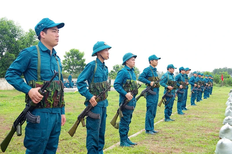 Những chiến sĩ “Sao vuông” trên thao trường huấn luyện